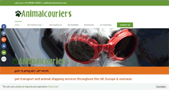 Desktop Screenshot of animalcouriers.wordpress.com