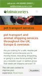 Mobile Screenshot of animalcouriers.wordpress.com