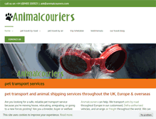 Tablet Screenshot of animalcouriers.wordpress.com