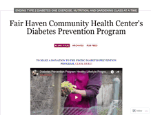 Tablet Screenshot of diabetespreventionprogram.wordpress.com