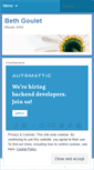 Mobile Screenshot of bethgoulet.wordpress.com