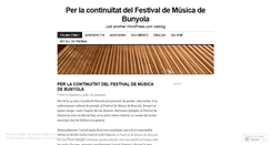 Desktop Screenshot of festivalbunyola.wordpress.com