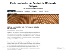 Tablet Screenshot of festivalbunyola.wordpress.com