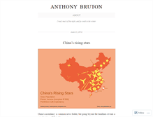 Tablet Screenshot of anthonybruton.wordpress.com