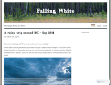 Tablet Screenshot of fallingwhite.wordpress.com