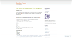 Desktop Screenshot of floatingpoints.wordpress.com