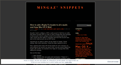 Desktop Screenshot of mingaz.wordpress.com