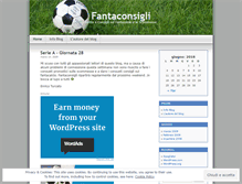 Tablet Screenshot of fantaconsigli.wordpress.com
