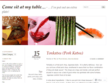 Tablet Screenshot of comesitatmytable.wordpress.com