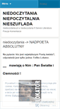 Mobile Screenshot of niedoczytania.wordpress.com
