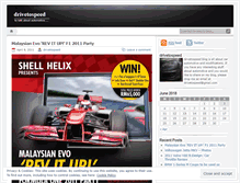 Tablet Screenshot of drivetospeed.wordpress.com