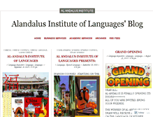 Tablet Screenshot of alandalusinstitute.wordpress.com