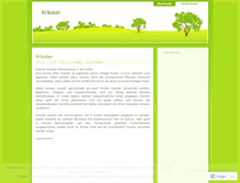 Tablet Screenshot of kraeuter.wordpress.com