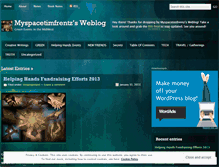 Tablet Screenshot of myspacetimfrentz.wordpress.com