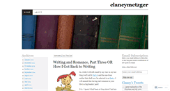 Desktop Screenshot of clancymetzger.wordpress.com