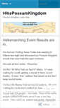 Mobile Screenshot of hikepossumkingdom.wordpress.com