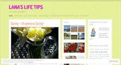 Desktop Screenshot of lanaslifetipsblog.wordpress.com