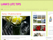 Tablet Screenshot of lanaslifetipsblog.wordpress.com