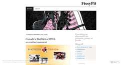 Desktop Screenshot of fissypit.wordpress.com