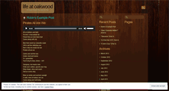 Desktop Screenshot of lifeatoakwood.wordpress.com