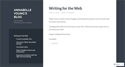 Desktop Screenshot of annabelleyoung.wordpress.com