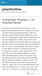 Mobile Screenshot of peterfinnfilms.wordpress.com