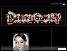 Tablet Screenshot of donnaganleymakeup.wordpress.com