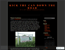 Tablet Screenshot of kickthecandowntheroad.wordpress.com