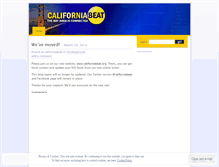 Tablet Screenshot of californiabeat.wordpress.com