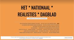 Desktop Screenshot of nationaalrealistiesdagblad.wordpress.com