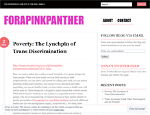 Tablet Screenshot of forapinkpanther.wordpress.com