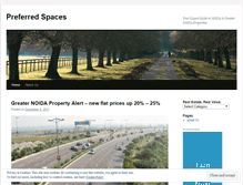 Tablet Screenshot of preferredspaces.wordpress.com