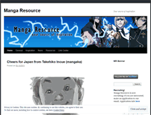 Tablet Screenshot of mangaresource.wordpress.com