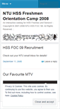 Mobile Screenshot of hssfoc08.wordpress.com