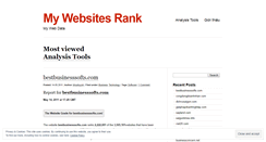 Desktop Screenshot of mywebrank.wordpress.com