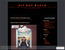 Tablet Screenshot of hiphopradar.wordpress.com