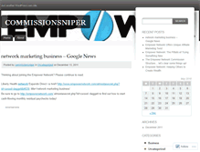Tablet Screenshot of commissionsniper.wordpress.com