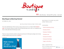 Tablet Screenshot of boutiquebyjaeger.wordpress.com