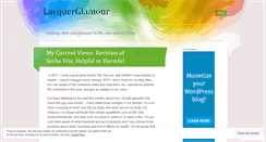 Desktop Screenshot of lacquerglamour.wordpress.com