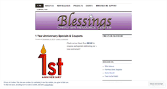Desktop Screenshot of blessingsbookstore.wordpress.com