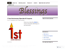 Tablet Screenshot of blessingsbookstore.wordpress.com