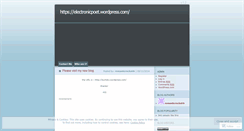 Desktop Screenshot of electronicpoet.wordpress.com