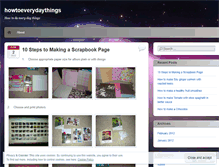 Tablet Screenshot of howtoeverydaythings.wordpress.com
