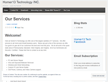 Tablet Screenshot of homer13technology.wordpress.com