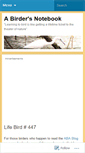 Mobile Screenshot of abirdersnotebook.wordpress.com