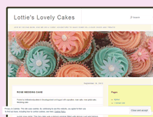 Tablet Screenshot of lottieslovelycakes.wordpress.com