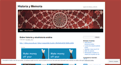 Desktop Screenshot of historiaymemoria.wordpress.com