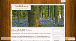 Desktop Screenshot of enterthefoxhole.wordpress.com