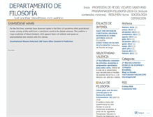 Tablet Screenshot of departamentofilosofia.wordpress.com