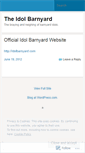 Mobile Screenshot of idolbarnyard.wordpress.com